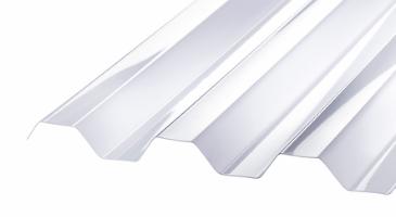SUNLUX HI-PVC, trapezplade, 76/18, Opal, 1039 x 2440mm